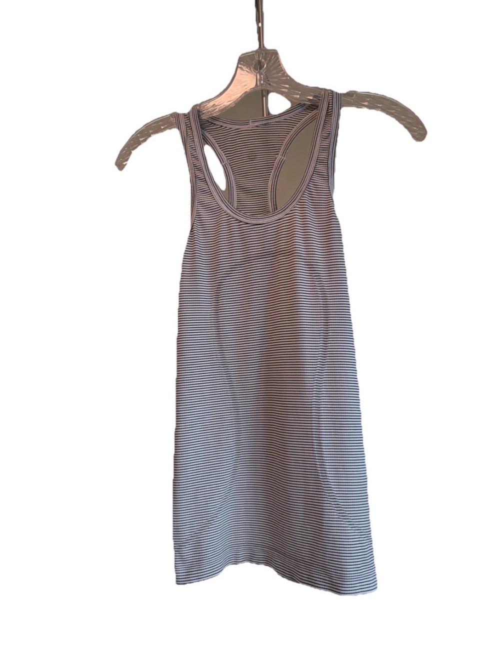 Lululemon Run: Swiftly Tech Racerback Striped Blk/white Tank Size 4 - Picture 5 of 8